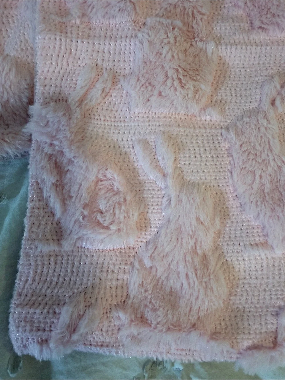 Pink Textured Bunny Pillow Covers - Set of 2 nwot